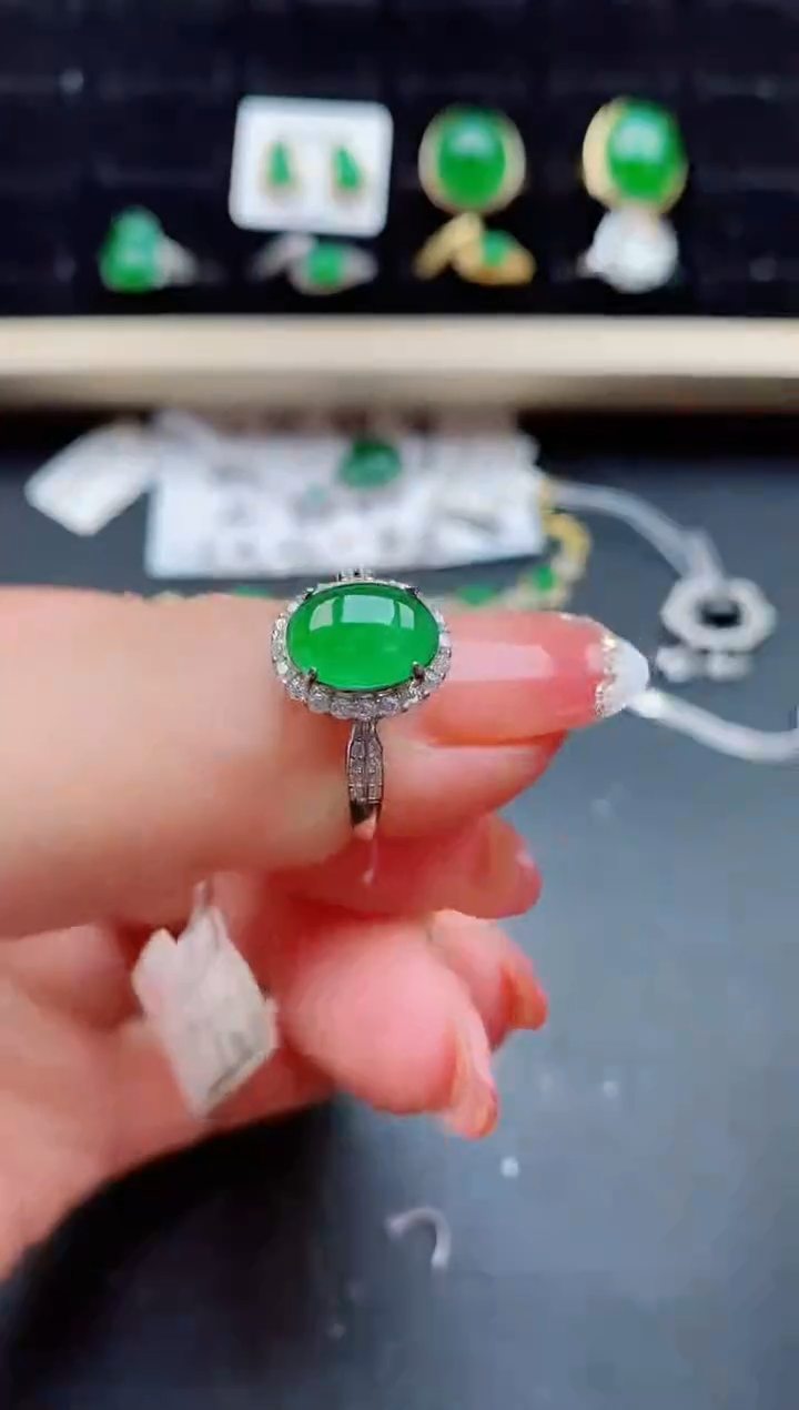 【闪购商品】翡翠戒指银S925镶嵌121212