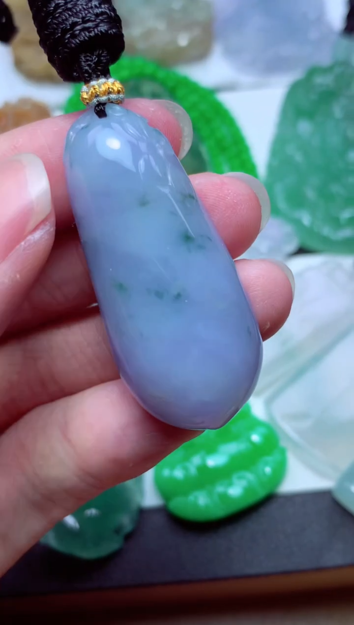 翡翠未镶嵌颈饰天然翡翠A货 