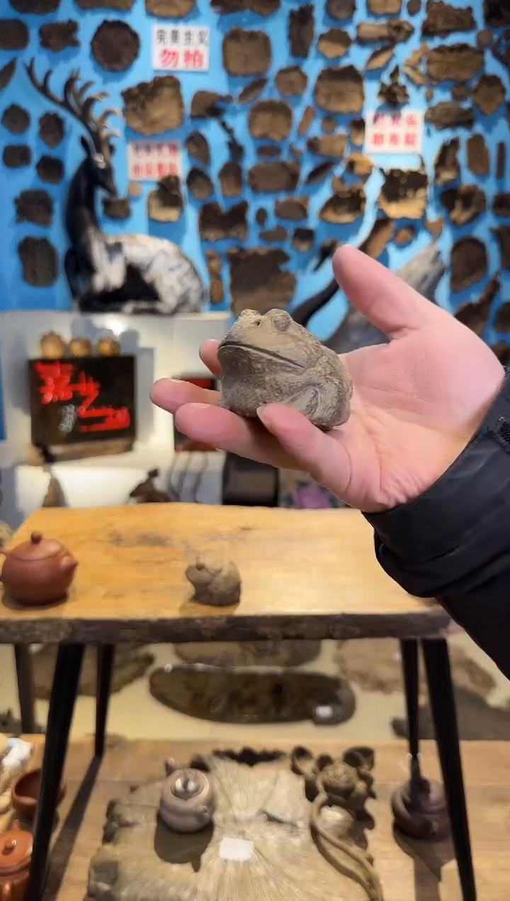 【闪购商品】木乌木金丝楠角蛙