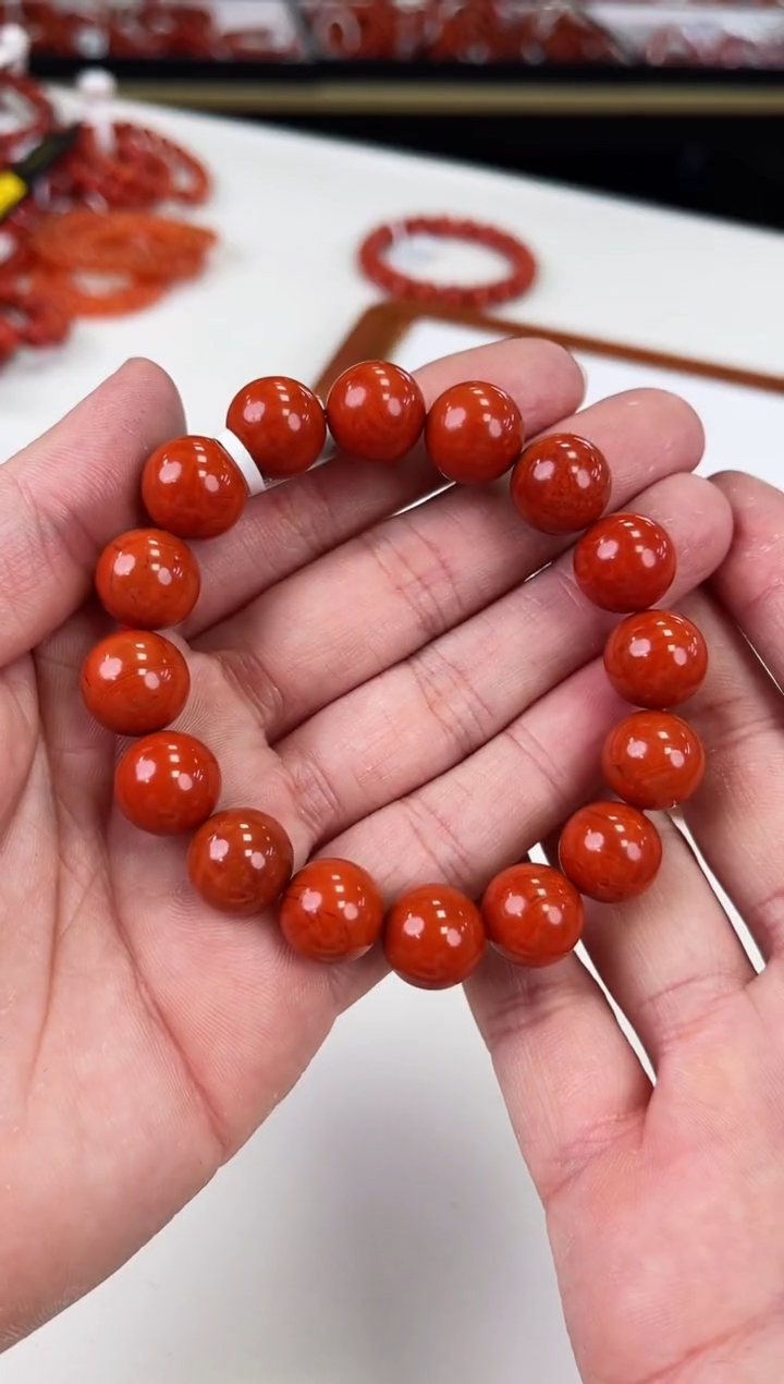 【闪购商品】南红玛瑙瓦西手串13+未镶嵌一个/条