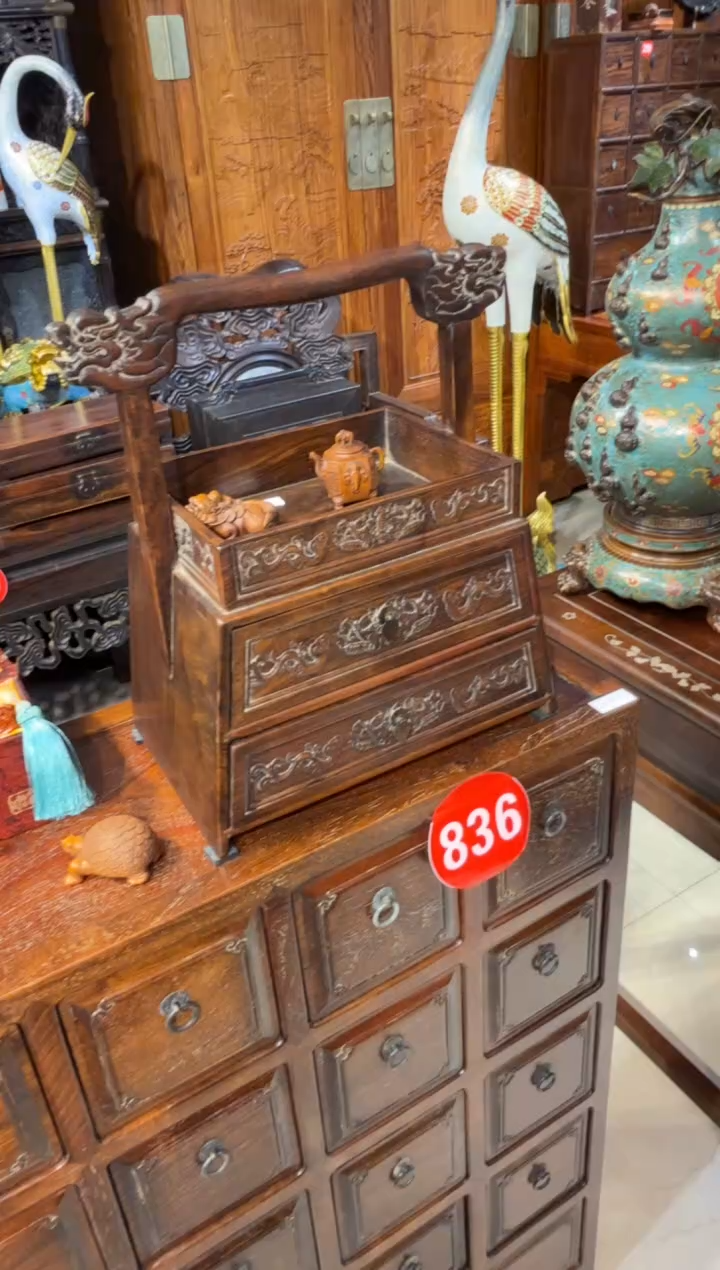 木雕刻梯形提箱658.88888