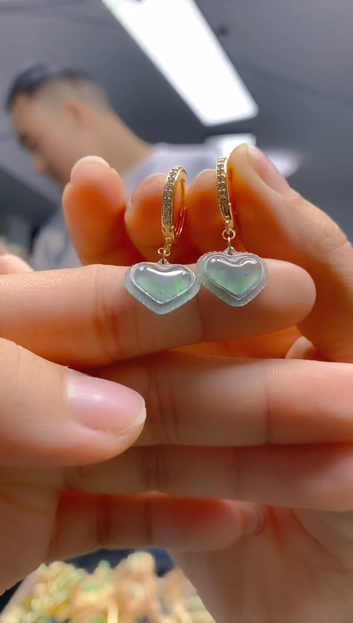 【闪购商品】翡翠耳饰合金0151翡翠耳包