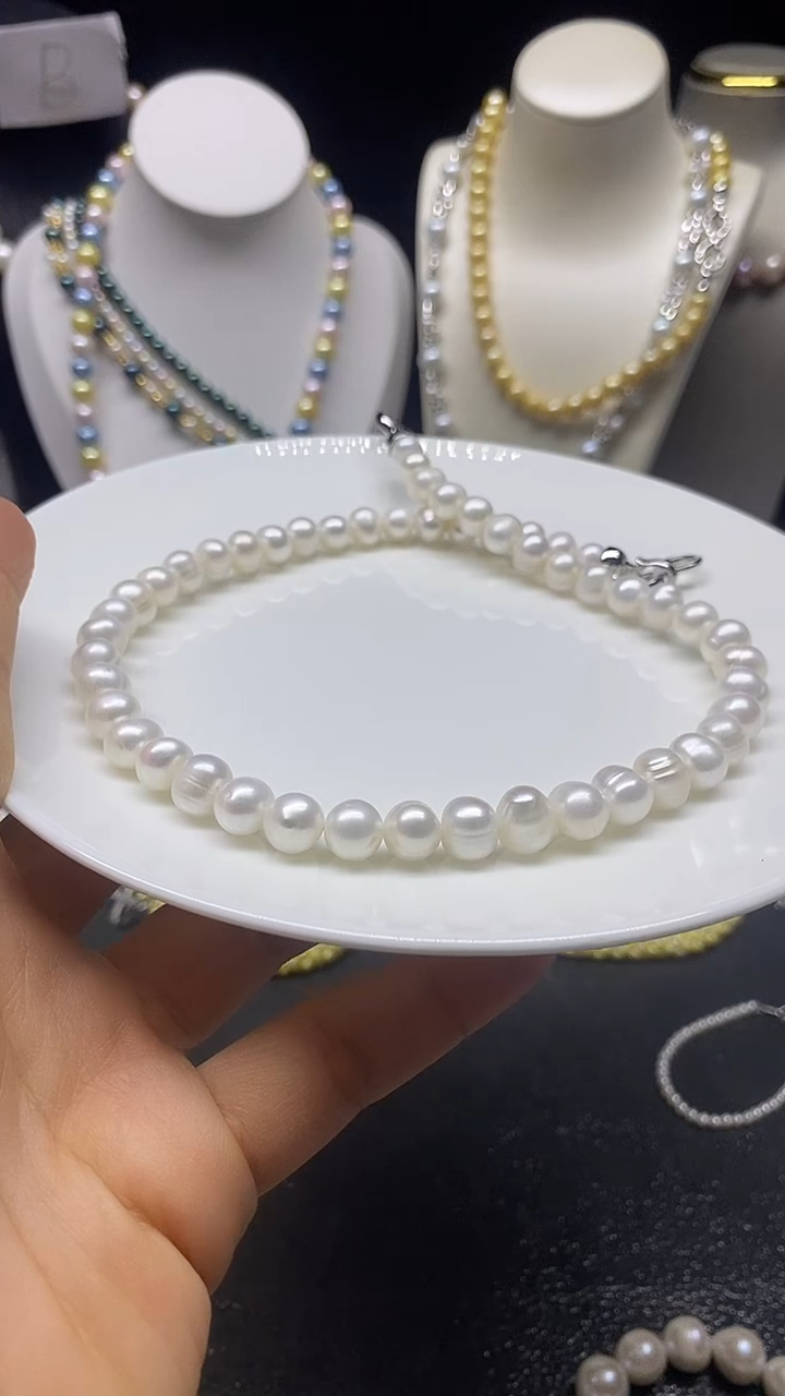 淡水珍珠未镶嵌颈饰多人