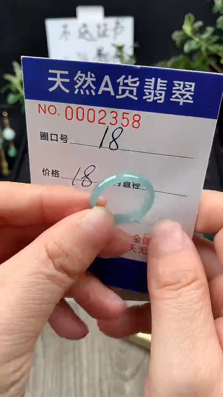 未镶嵌戒指翡翠18#