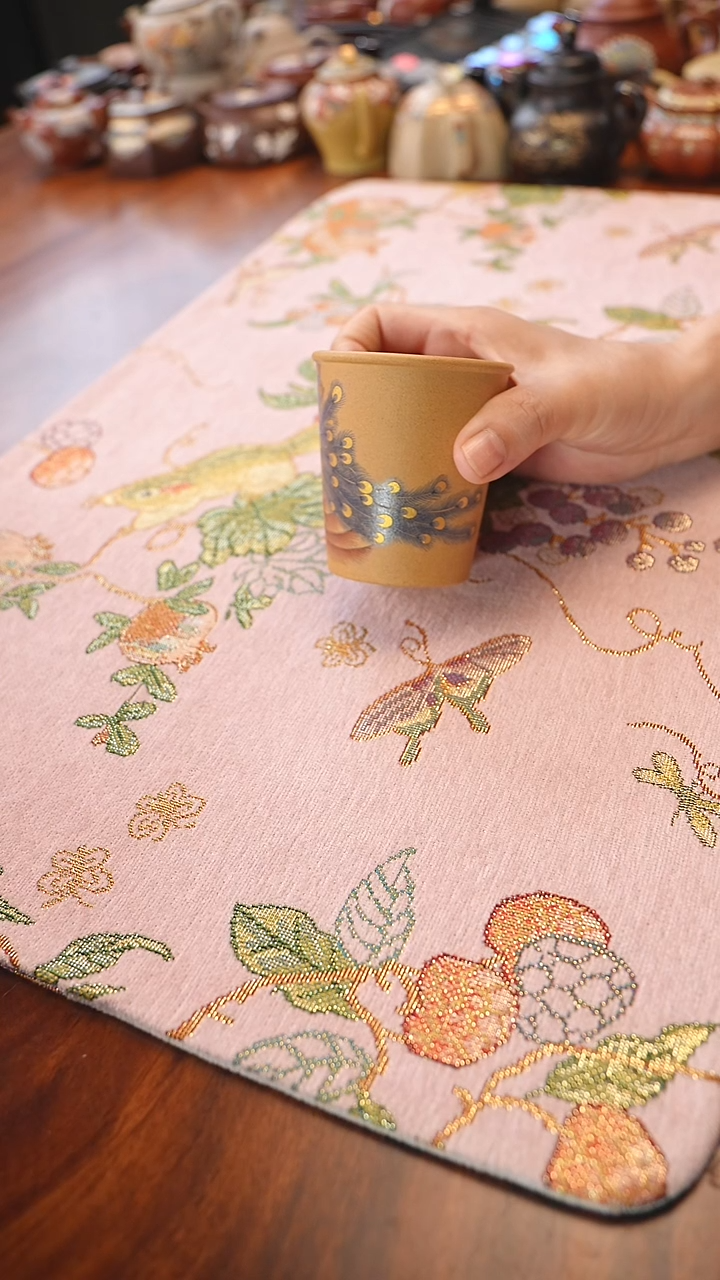 茶壶紫砂宜兴紫砂 段泥 孔雀杯  