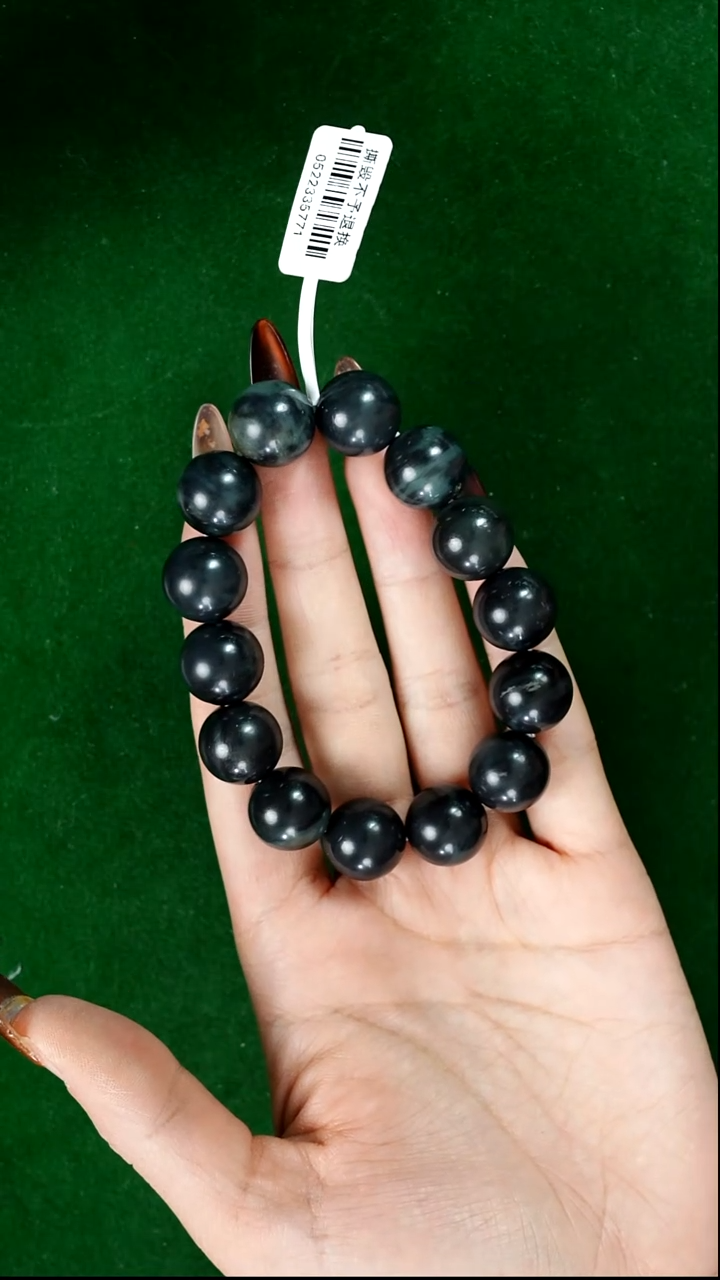 未镶嵌手串和田玉若羌微色差卡15Qm