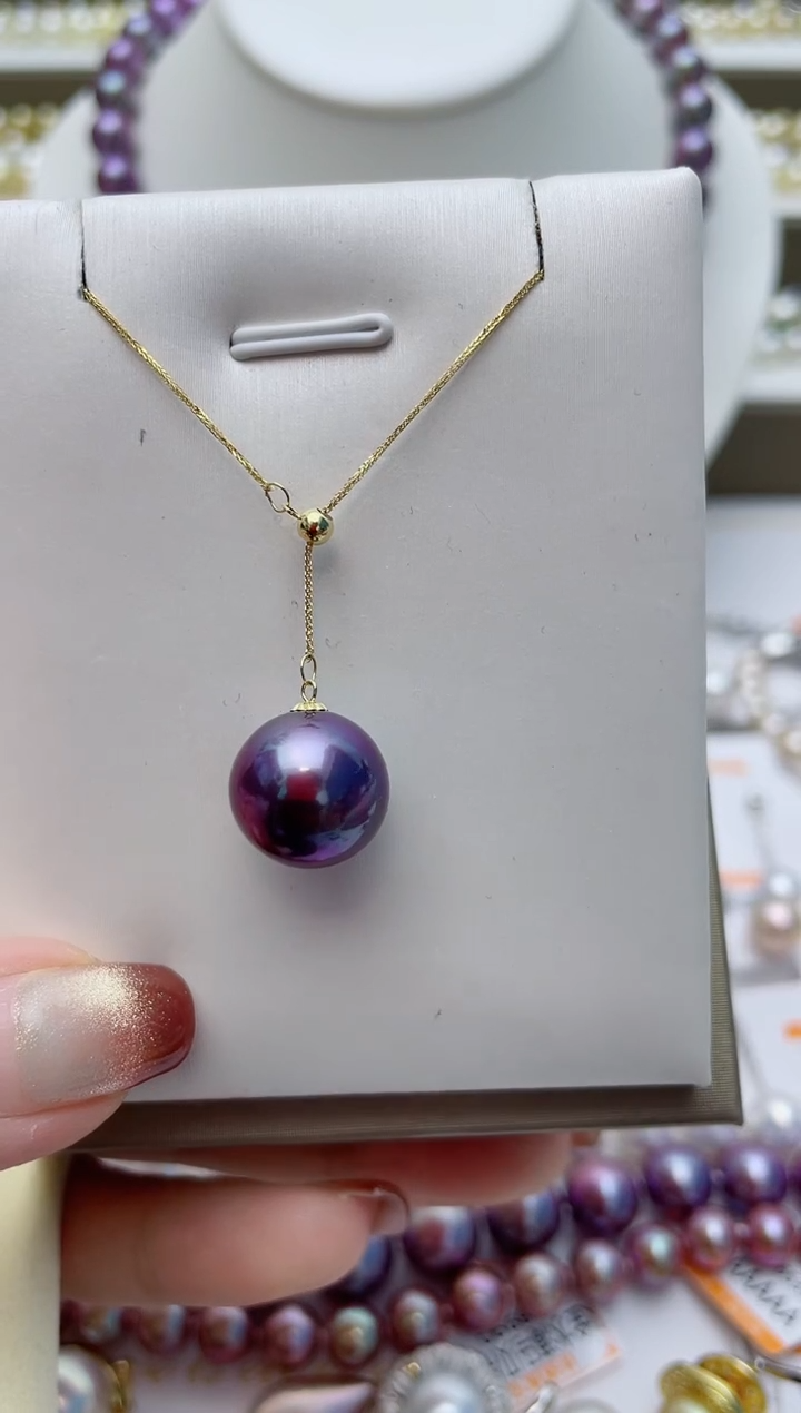 【闪购商品】淡水珍珠颈饰18K金镶嵌W30