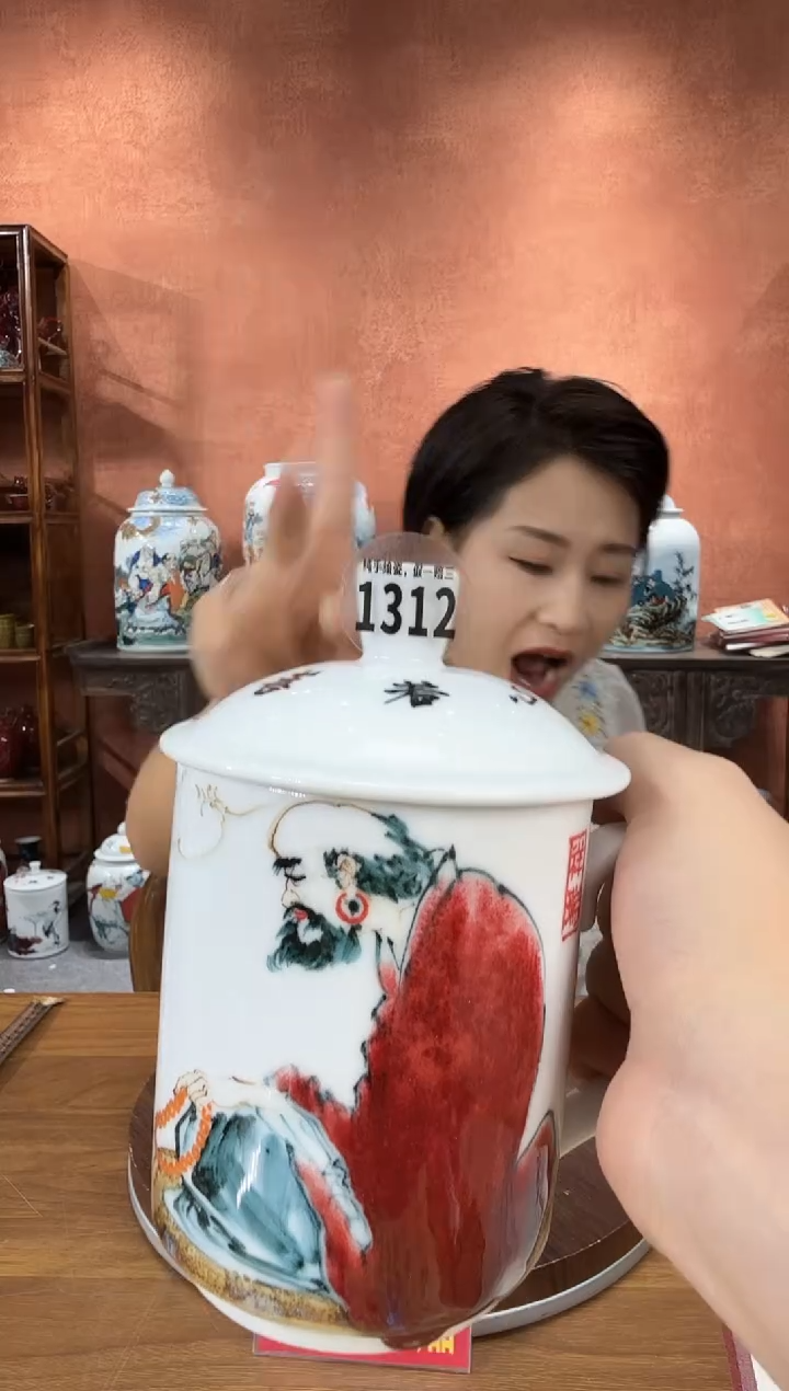吴义松陶盟手绘陶瓷编码：1312