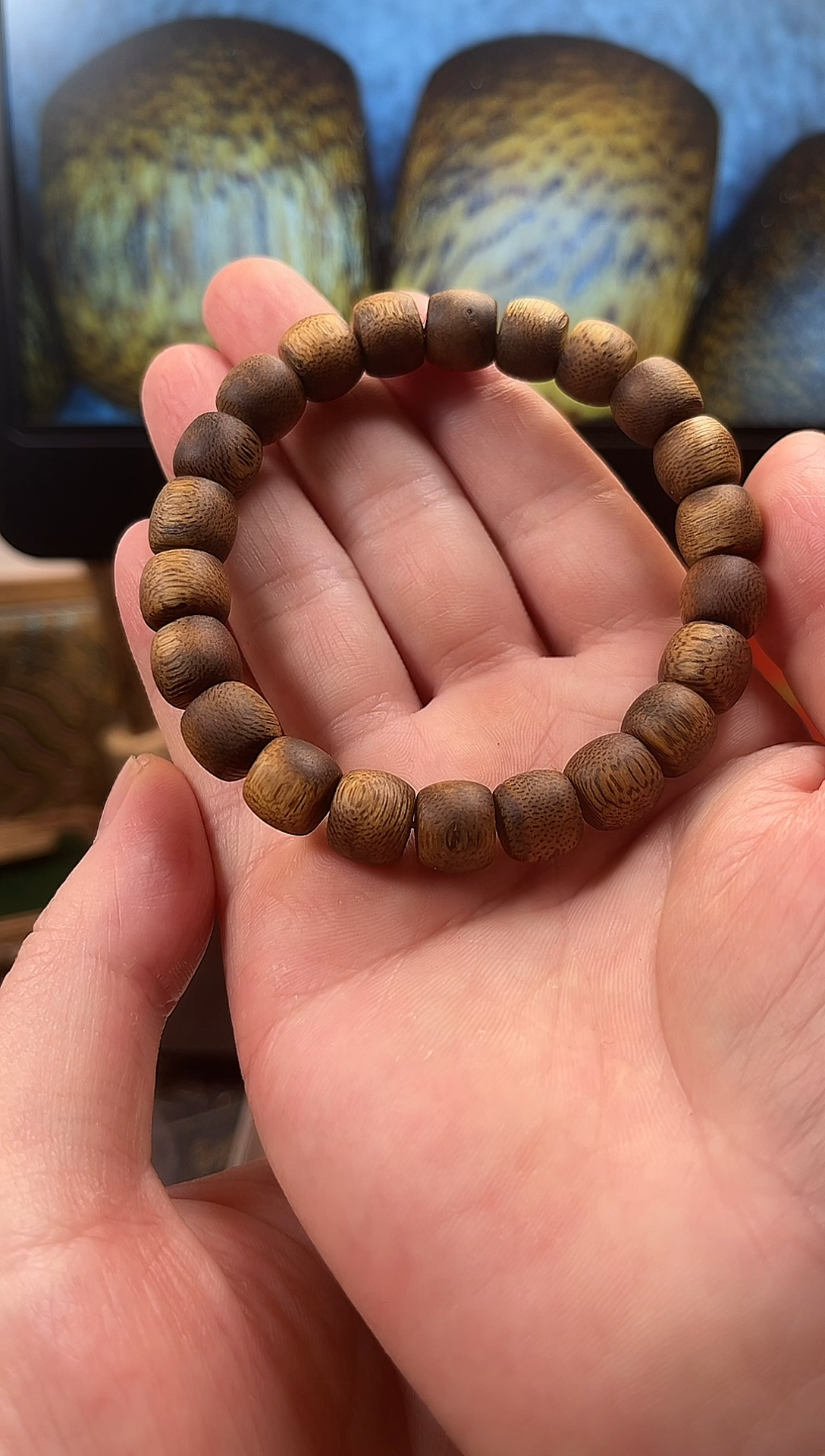 沉香沉香纯露沉香串串鼓珠1.0