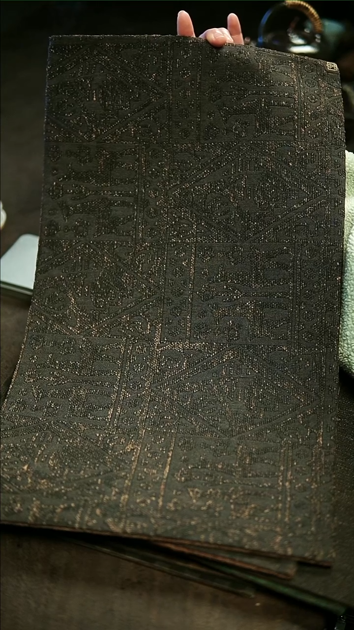 【闪购商品】柞蚕丝鹿纹茶席一50*28