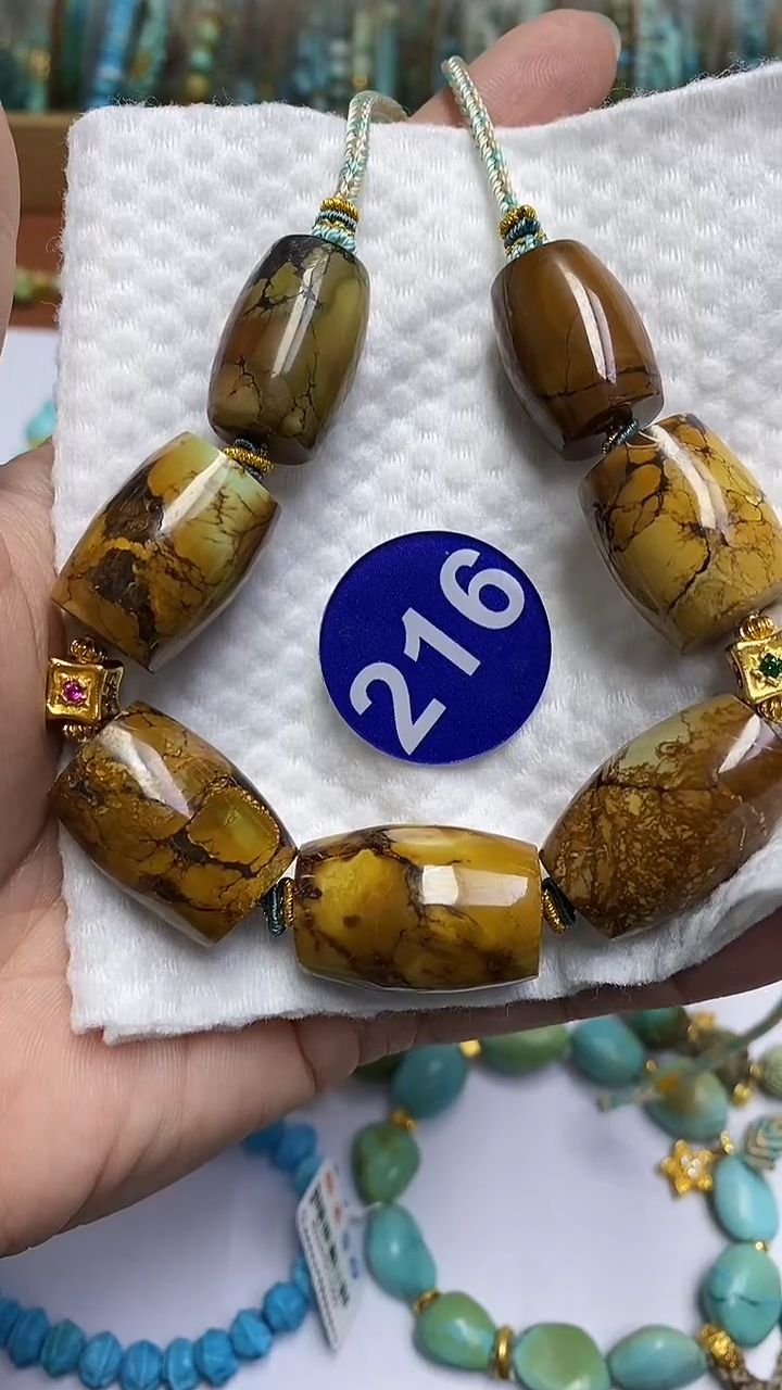 【闪购商品】绿松石项链银S925镶嵌216