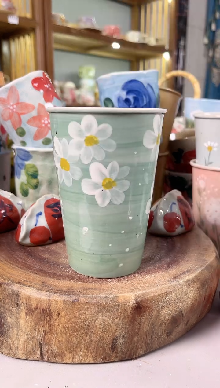 瓷片手绘高温釉下彩陶瓷