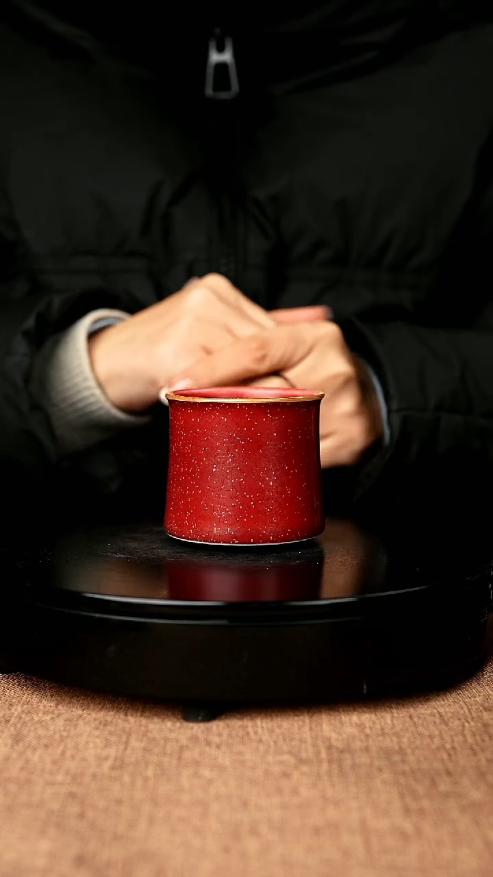 【闪购商品】959#陈亚龙一级品原矿钧瓷直口杯