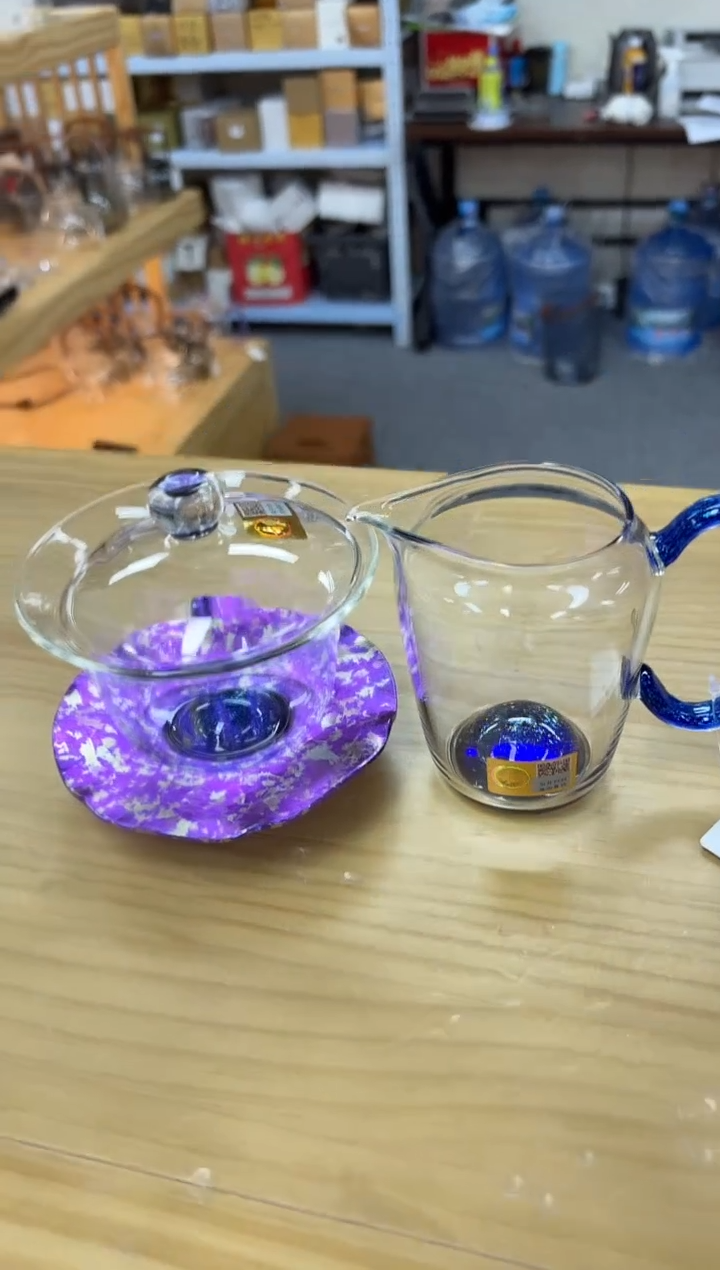 禾器斑斓曜辰盖碗星云紫+禾器斑斓沁然+