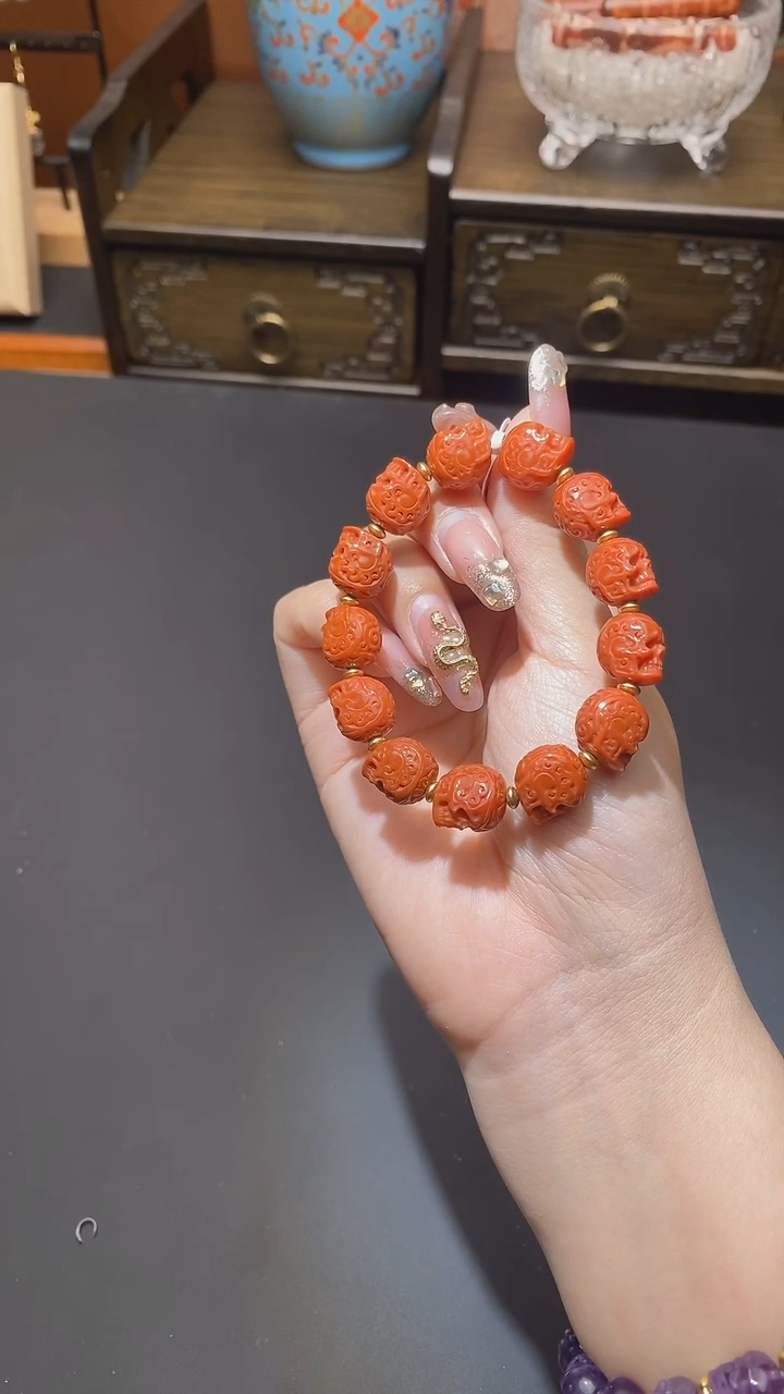 【闪购商品】南红玛瑙手串未镶嵌南红呆呆手串