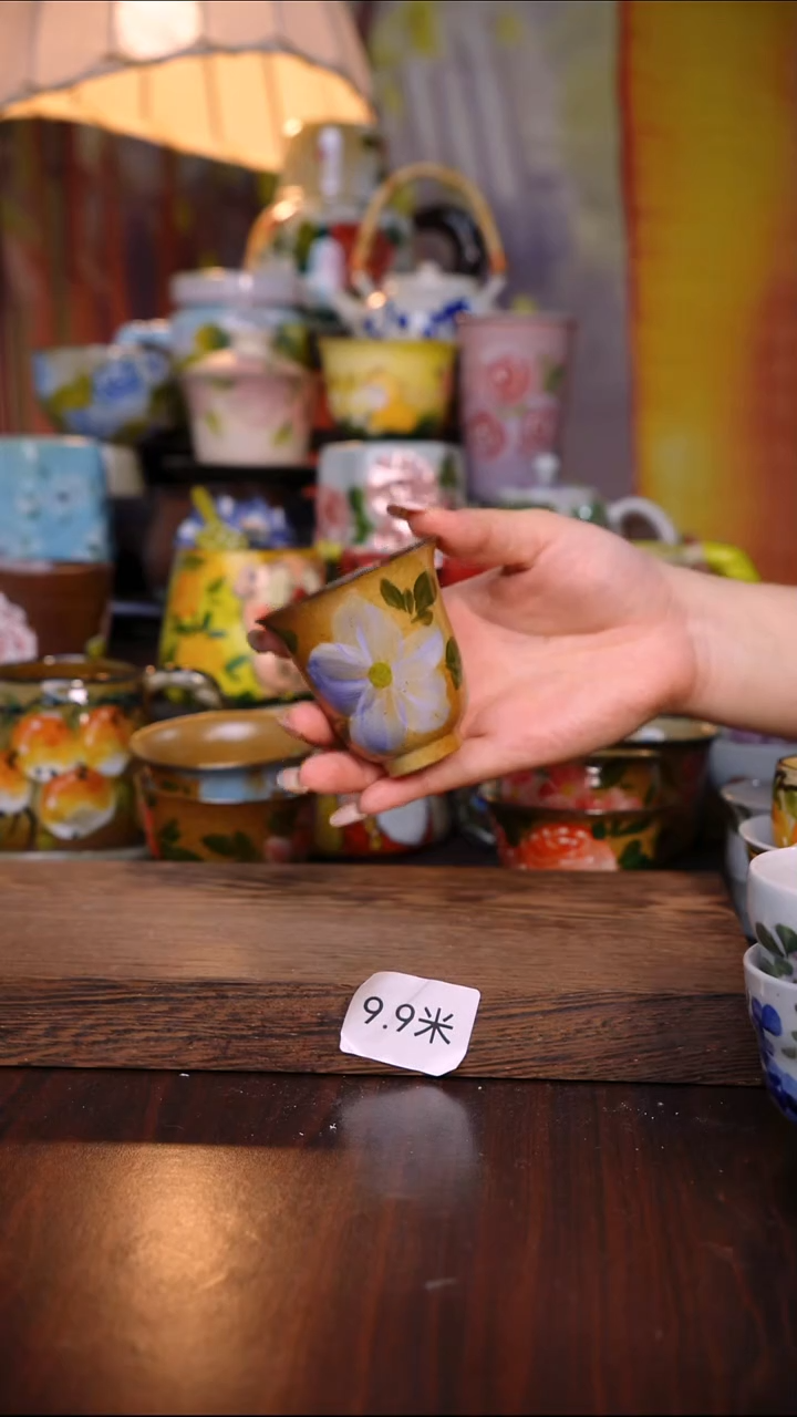 杯子陶泥垚手作 景德镇手工手绘陶瓷器物