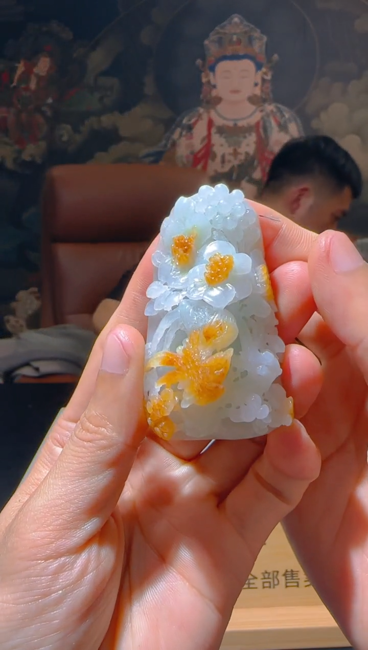 【闪购商品】定制翡翠未镶嵌L-@@QJSXJ218105