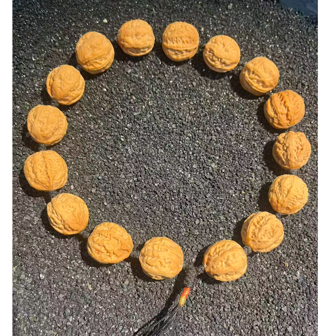 6#京八棱蚂蚁塔 原皮无修 核桃手串