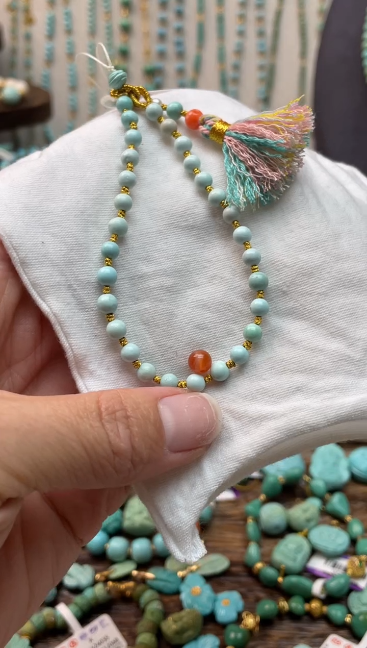 【闪购商品】南红玛瑙手机链未镶嵌编号103