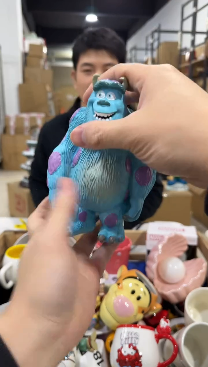 瓷片大号蓝色苏利文摆件