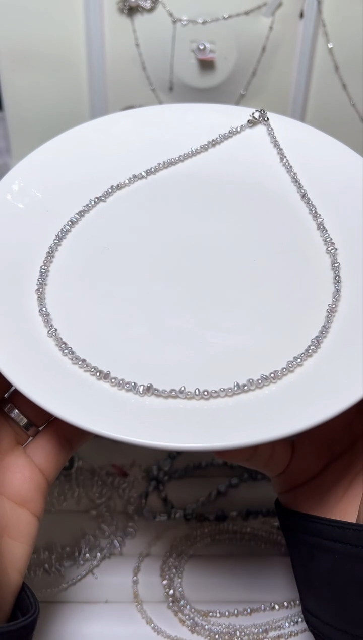 【闪购商品】海水珍珠颈饰银S925镶嵌756