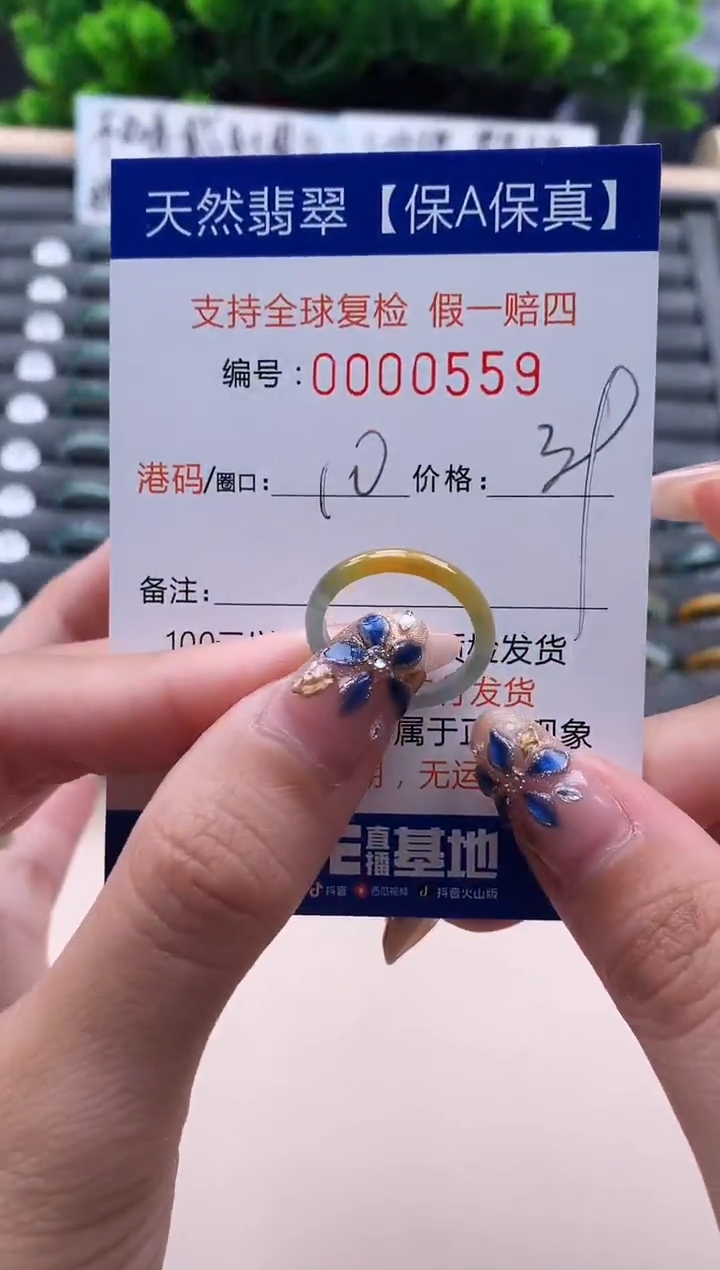 未镶嵌戒指翡翠 559