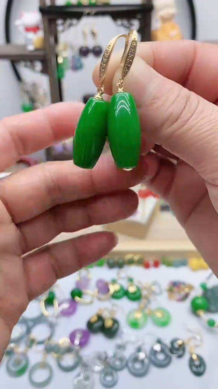 未镶嵌翡翠耳饰翡翠623