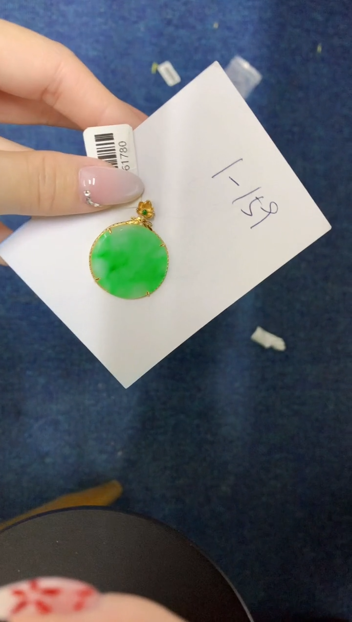 【闪购商品】翡翠颈饰18K金镶嵌0000000000