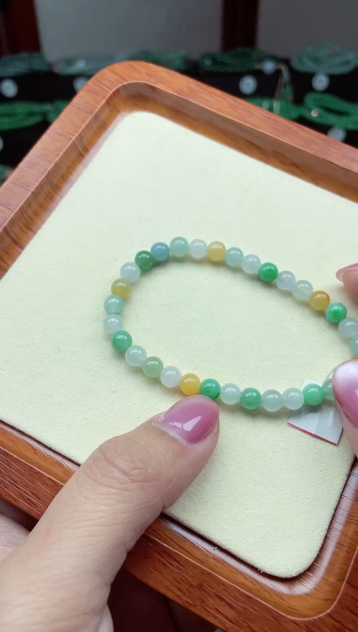 【闪购商品】翡翠手链未镶嵌缅甸翡翠 卡6