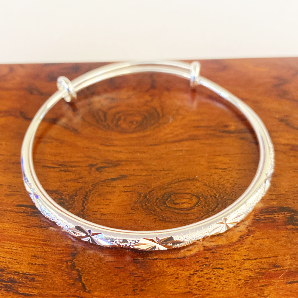  编号98  经典实心推拉满天星手镯女款  （无礼盒）