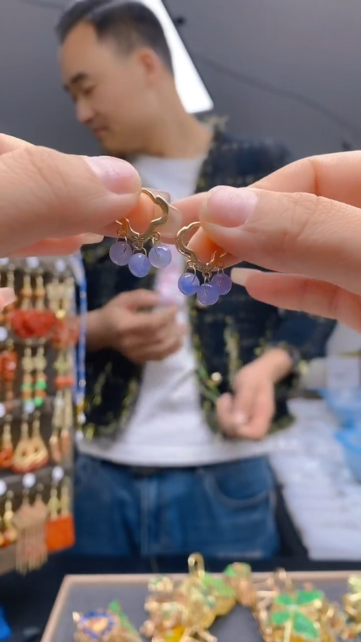 【闪购商品】翡翠耳饰合金256翡翠耳包