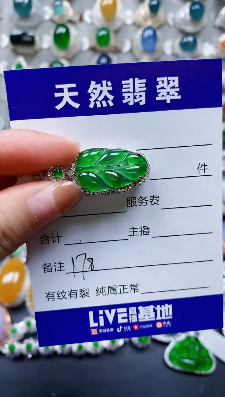 【闪购商品】翡翠颈饰银S925镶嵌0178