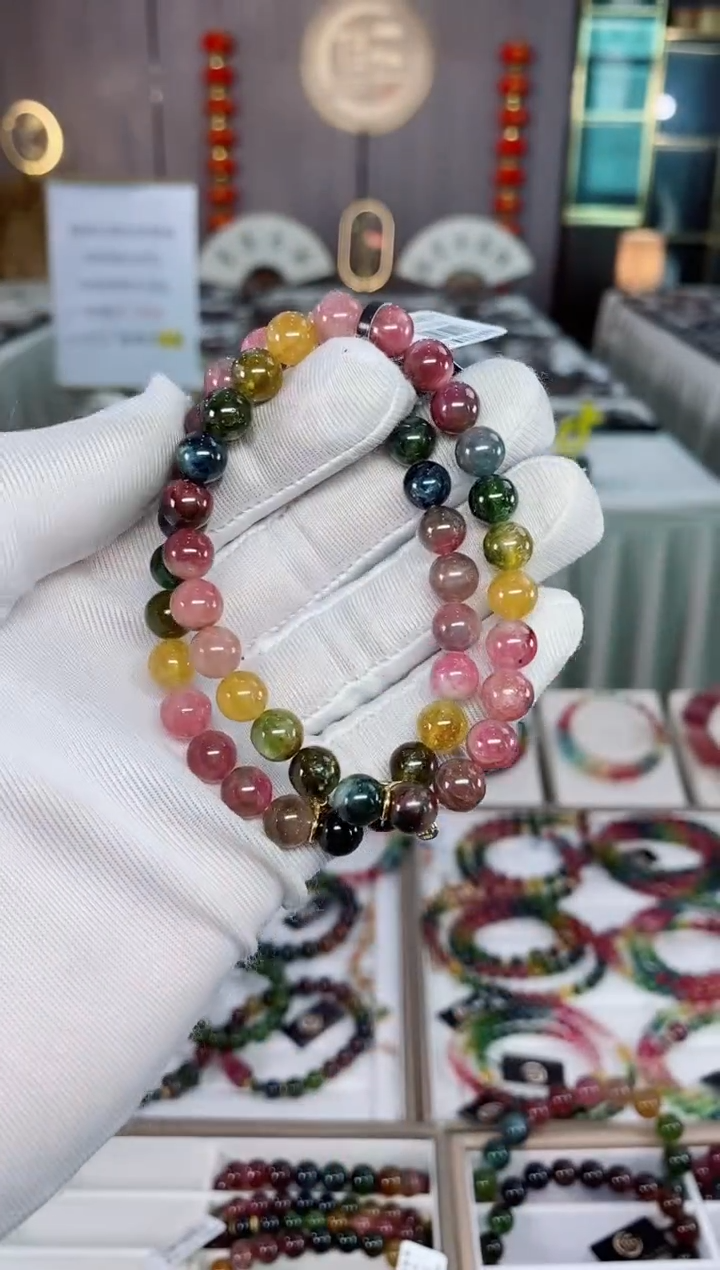 单圈手串7mm+未镶嵌碧玺（多样性发一条）xion