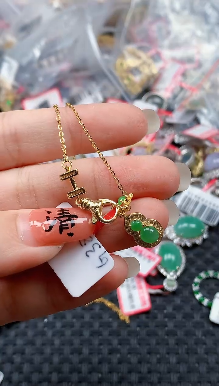 银S925镶嵌戒指翡翠天然A货缅甸翡翠