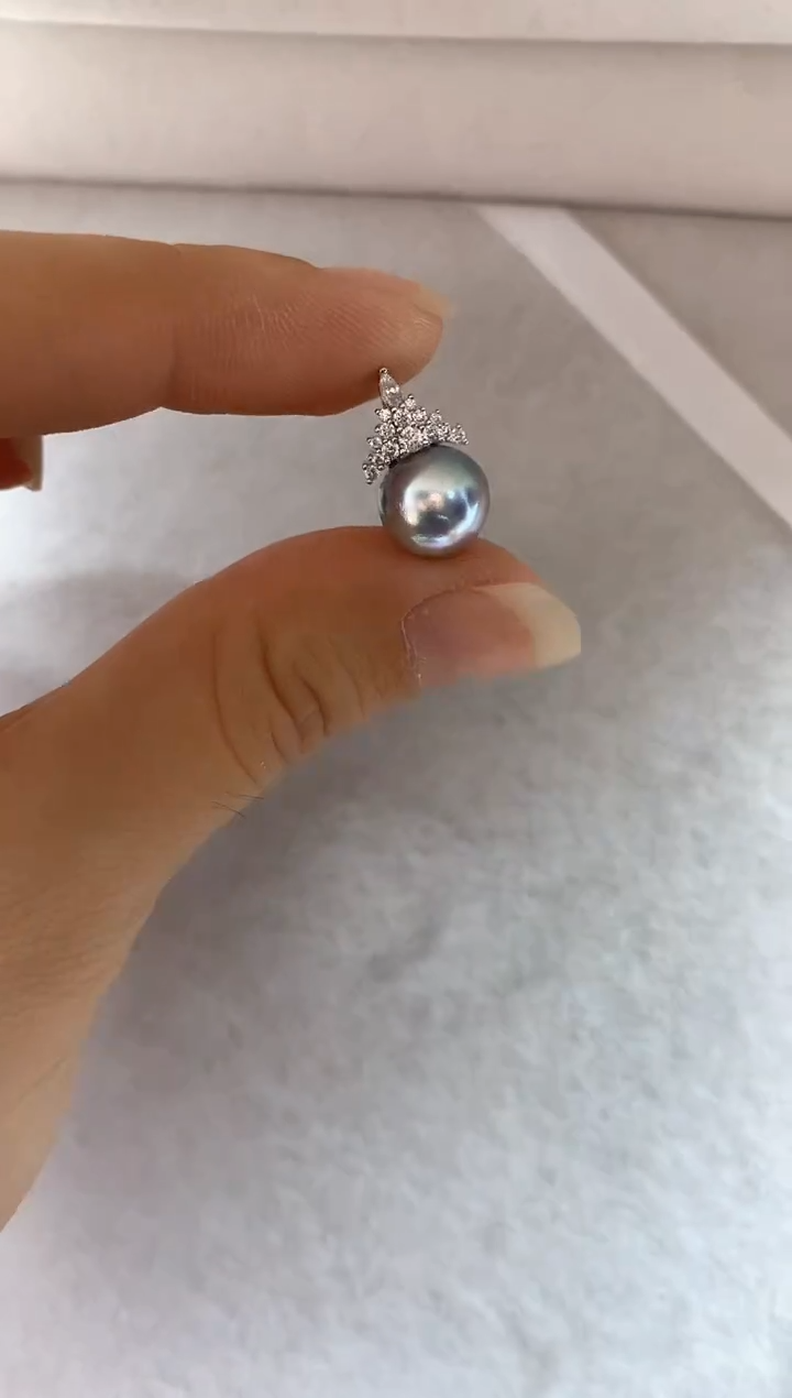 吊坠(不含链)银S925镶嵌海水珍珠1多样性发其一