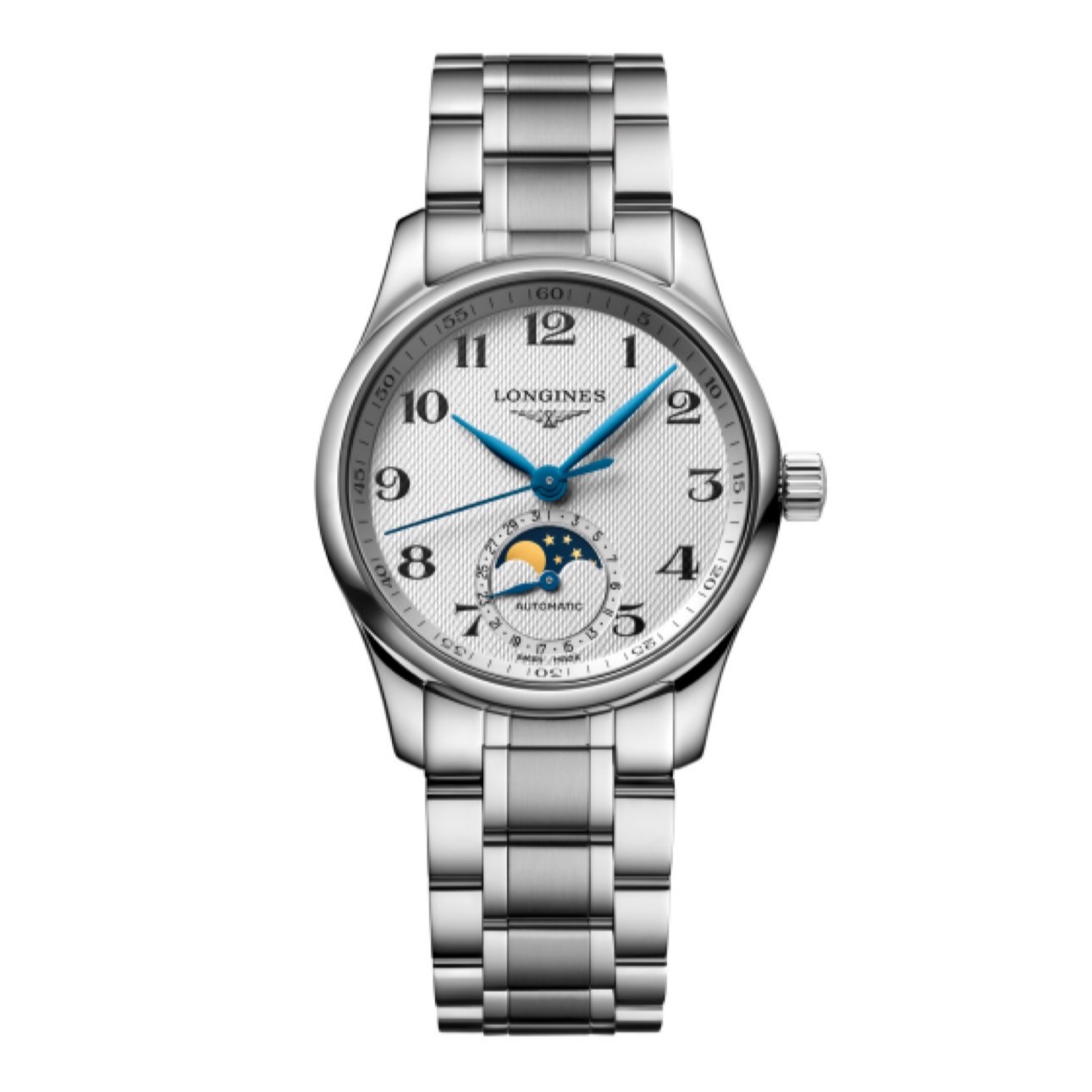 99新 Longines/浪琴 四针月相L2.409/34mm/白盘/女士简约