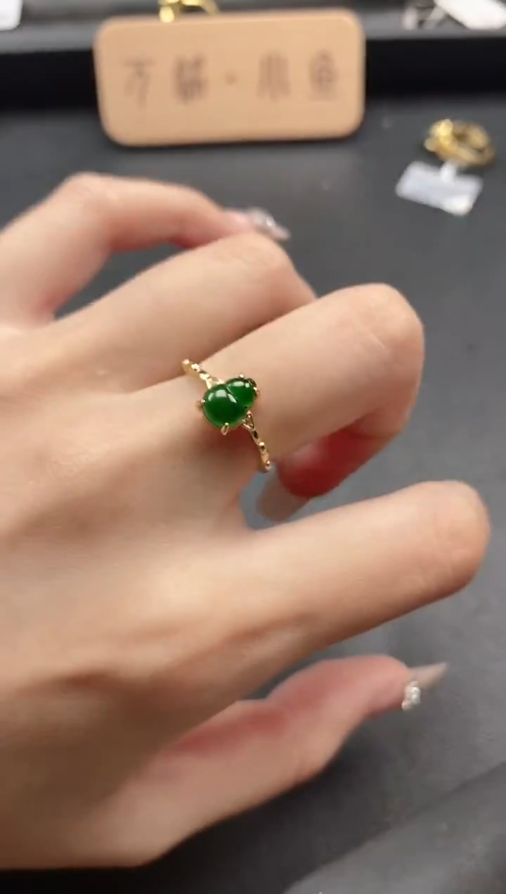 银S925镶嵌戒指翡翠51151