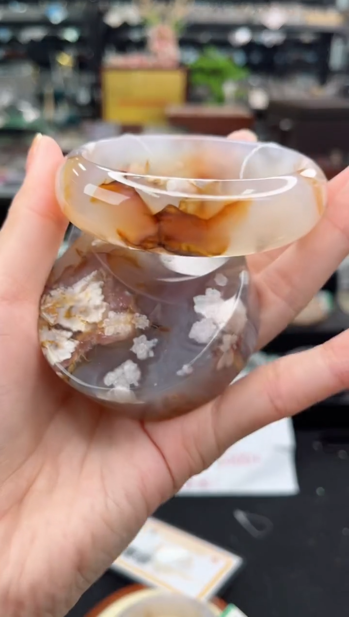 【闪购商品】石英质玉手镯未镶嵌59圈口（赠品镯心）3650356