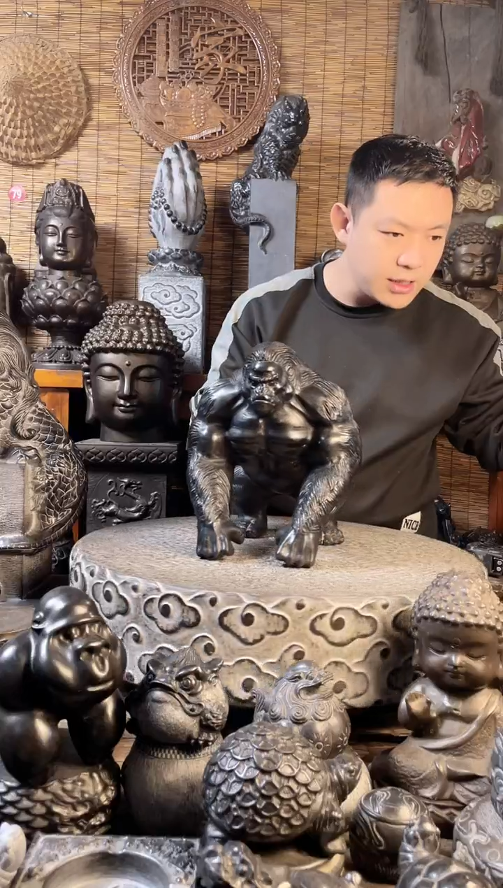 【闪购商品】30新款金刚天然青石雕刻