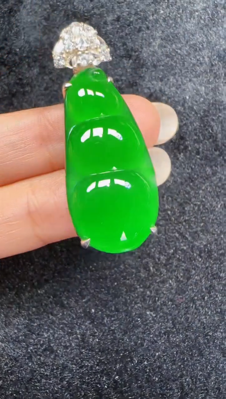 未镶嵌定制翡翠翡翠吊坠114