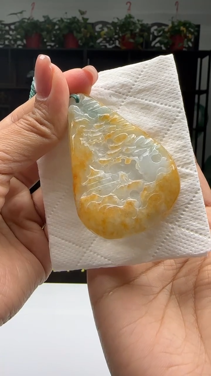 【闪购商品】翡翠颈饰未镶嵌天然翡翠A货吊坠