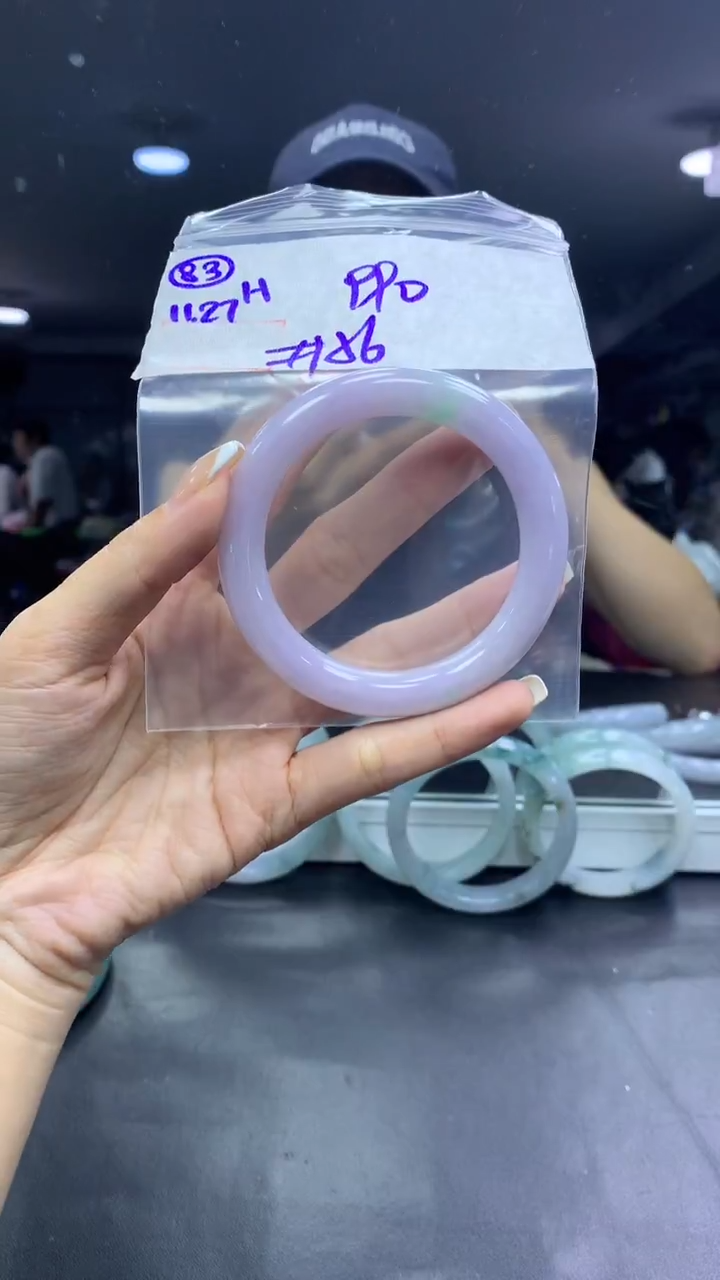 未镶嵌定制翡翠83手镯56+990元+拍一发一