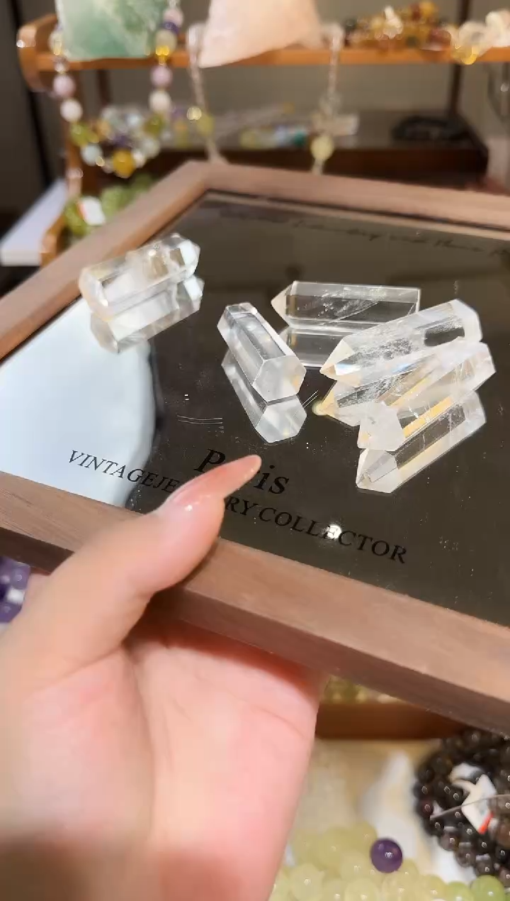未镶嵌手链水晶白水随行水晶柱