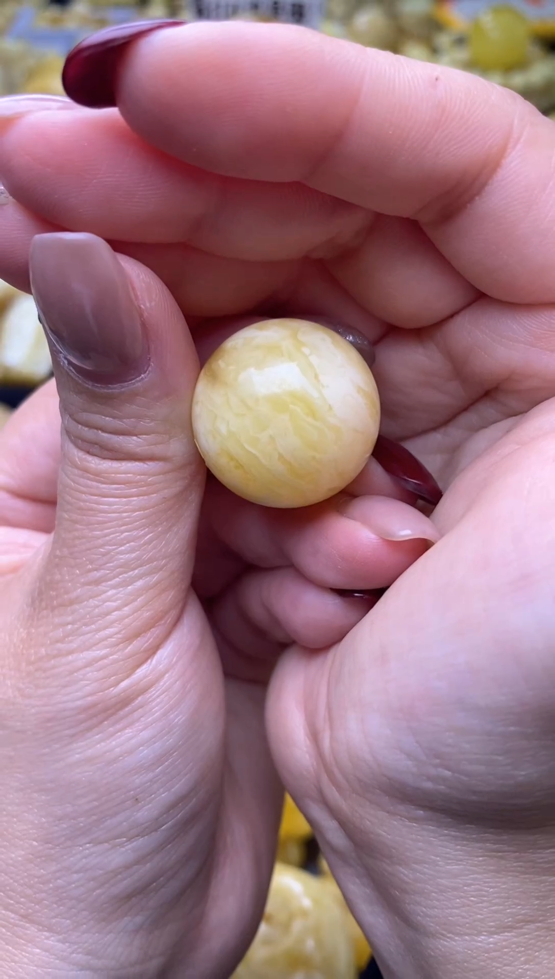 【闪购商品】琥珀裸石未镶嵌月.48/卡24.3mm