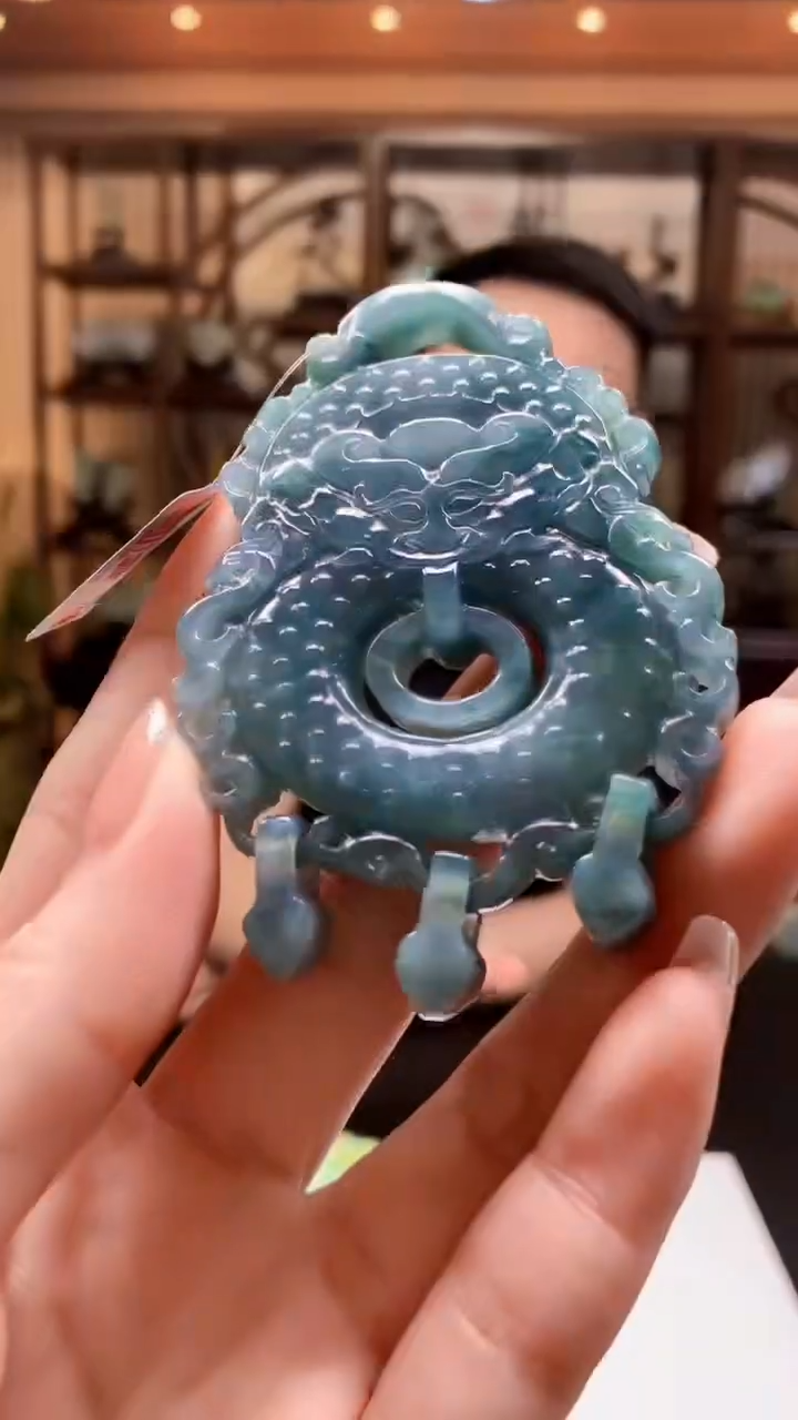 定制翡翠未镶嵌1085ry-毛货挂件63