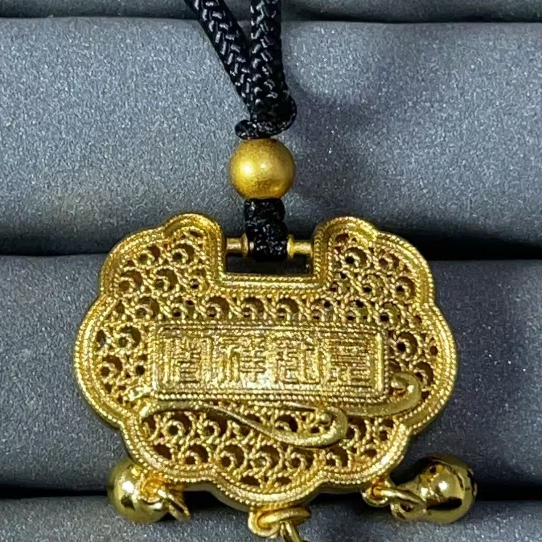 宝阁甄选黄锁吊坠249