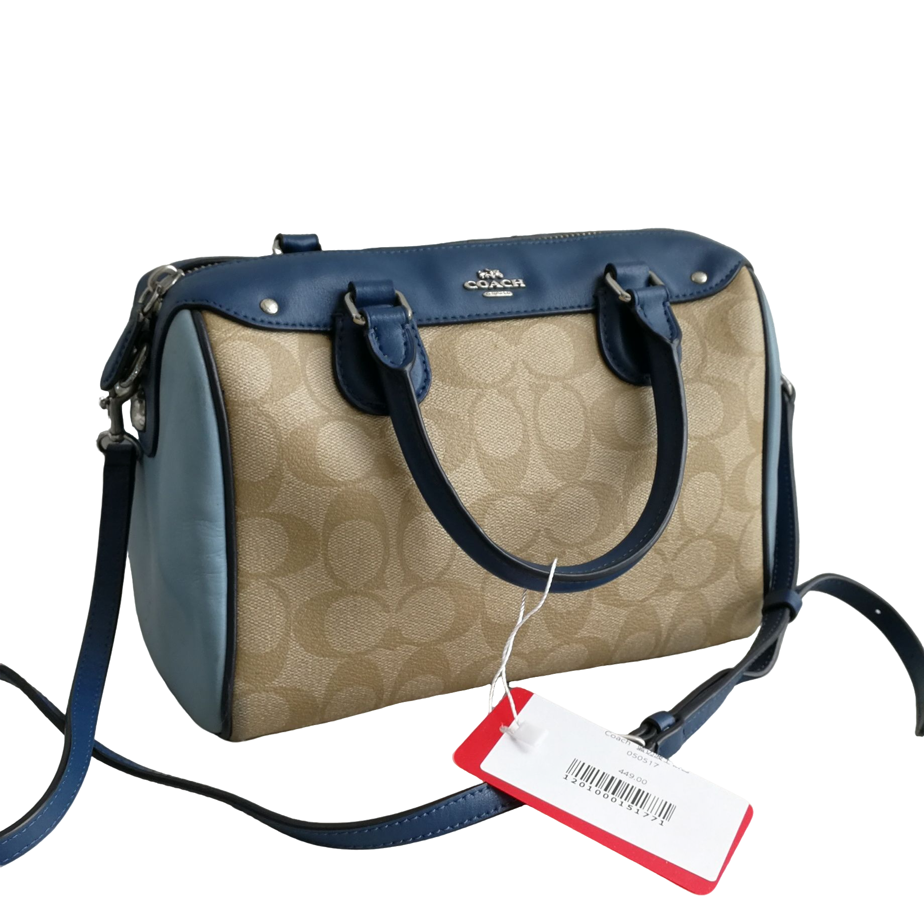 95新  蓝边波士顿包 050517