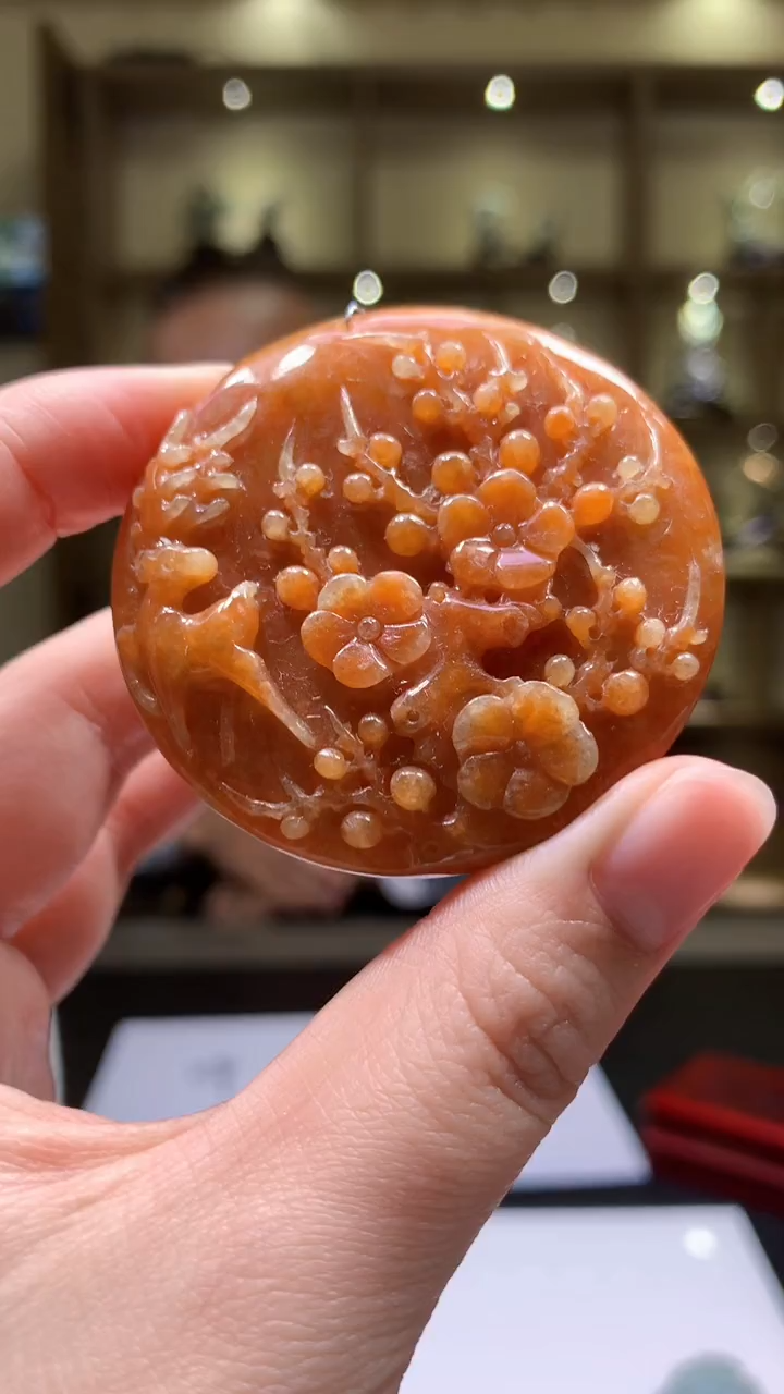 【闪购商品】定制翡翠未镶嵌8054yx-毛货挂件48