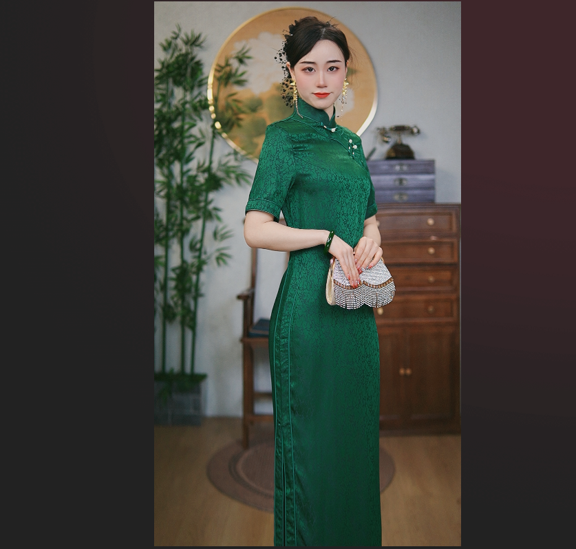 2025新款优雅气质中国风旗袍修身显瘦日常