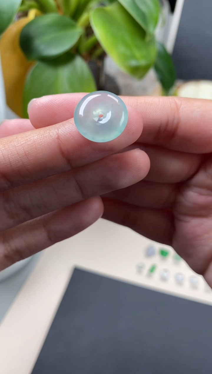 【闪购商品】翡翠颈饰未镶嵌翡翠冰晴平安扣